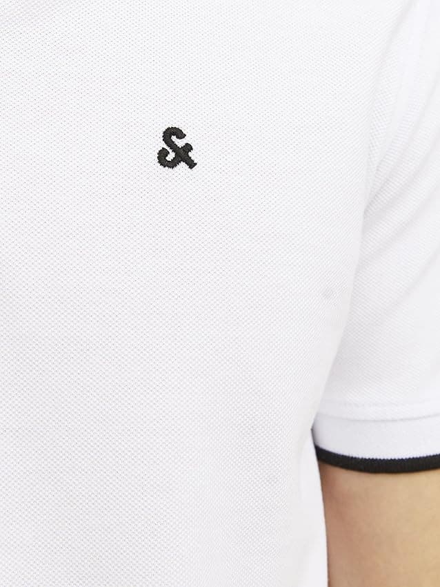 Thumbnail 4 de Jack & Jones Polo SS 2pk, Hombre Bright Cobalt/Blanco