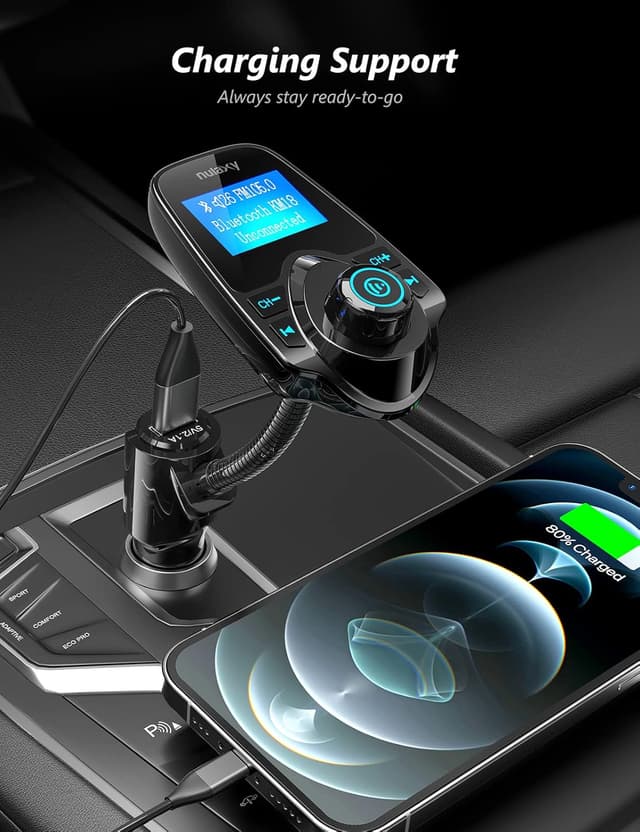 Thumbnail 5 de Nulaxy KM18 Bluetooth FM Transmitter 1.44"