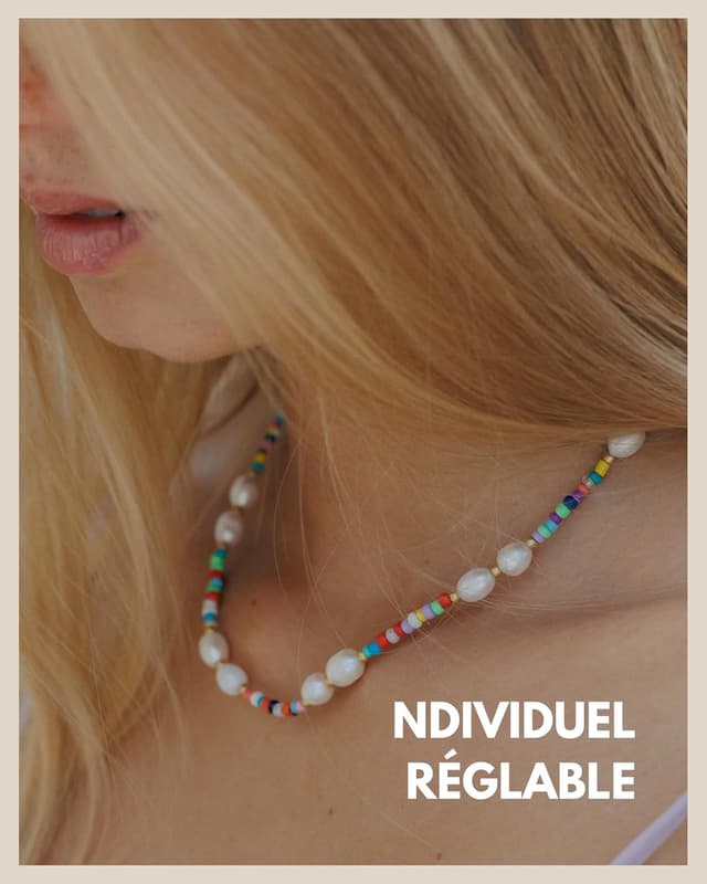 Detalle 2 de Collier de perles 45 cm