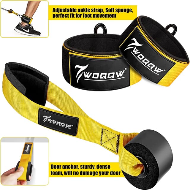 Thumbnail 6 de WOQQW 350lbs Resistance Bands Set