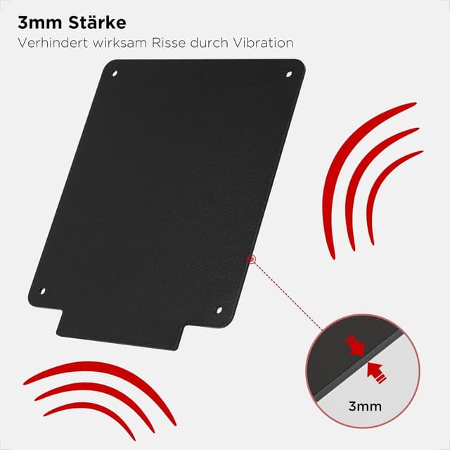 Detalle de evermotor Kennzeichenhalter Motorrad 180 x 200 mm mit 108 mm Reflektor – Aluminium Nummernschildhalter