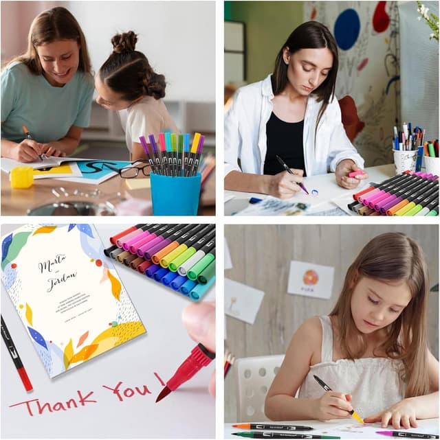 Thumbnail 6 de Jnyan Dual Brush Pinselmarker 24 Farben 🎨