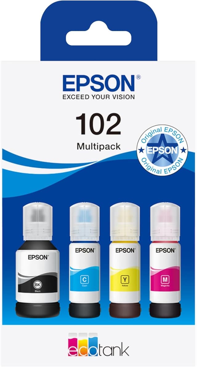Detalle de Epson EcoTank 102 Original Tinte Vier Farben
