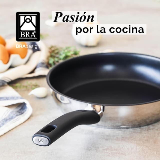 Thumbnail 6 de BRA Antistick Inox Set 3 sartenes 18/22/26 cm