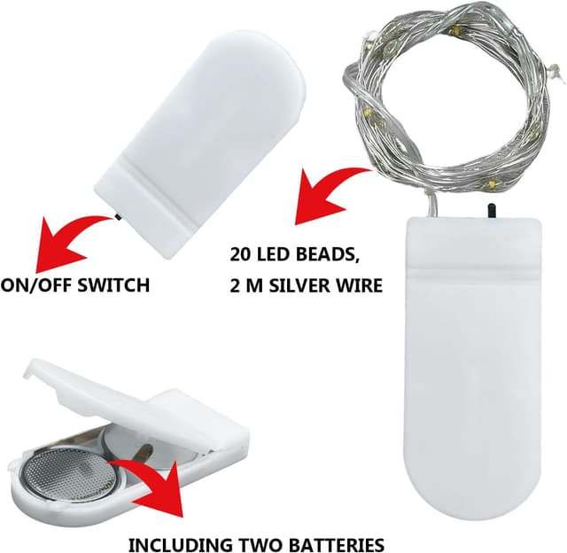 Detalle 2 de Jsdoin LED Mini Lichterkette 2 m