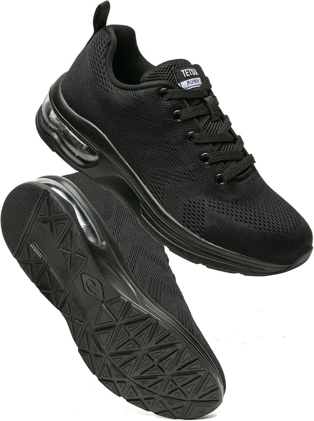 Detalle de Womens Athletic Running Trainers – Breathable Lightweight Walking Shoes with Air Cushion & TPR Grip