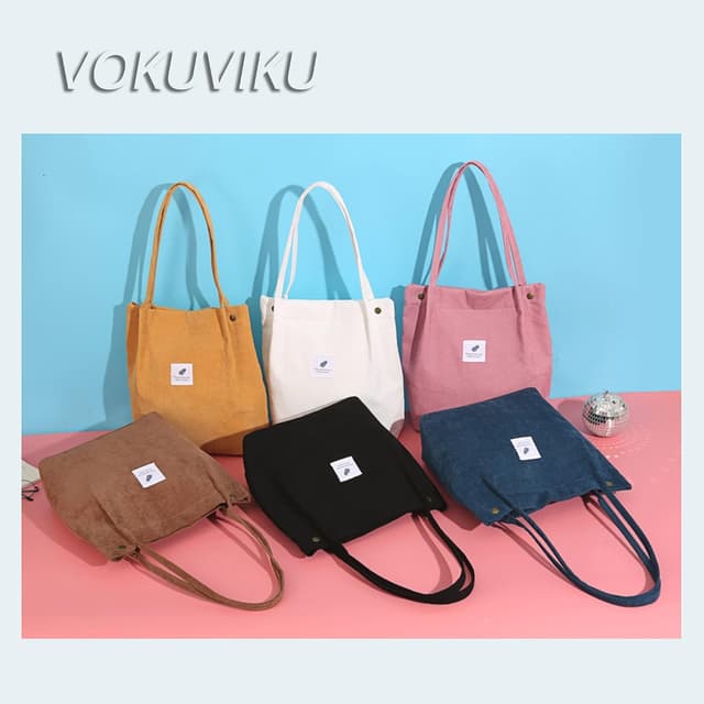 Thumbnail 6 de Jutebeutel Vintage Blumen Groß aus Canvas