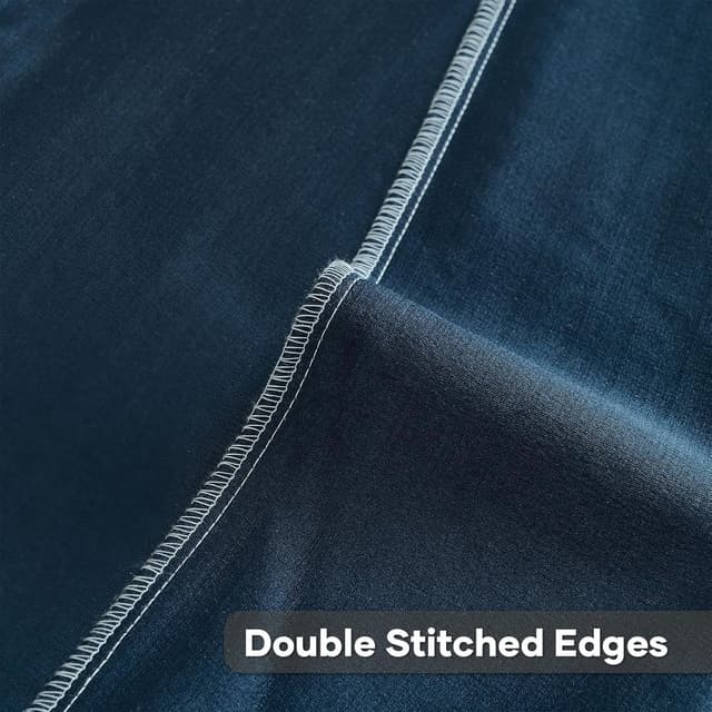 Detalle de Housses de coussin Ystyle 45x45 (lot de 2) en chenille à fermeture éclair invisible, bleu clair