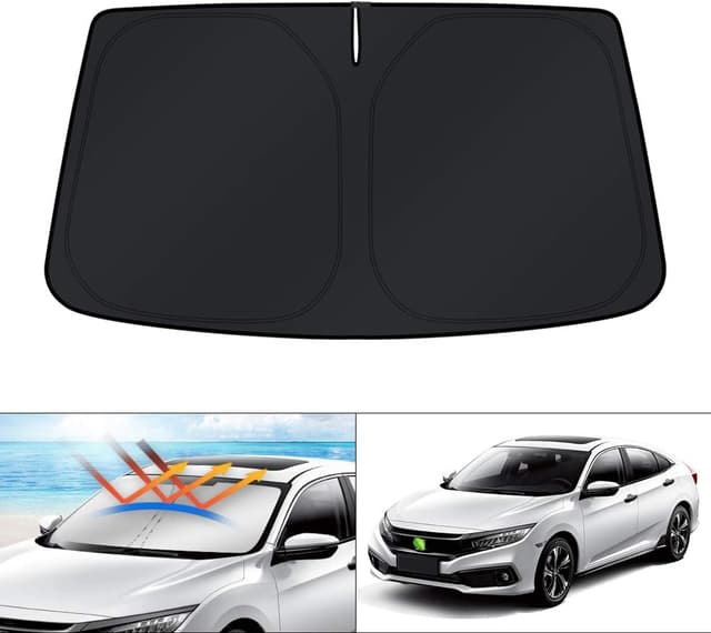Detalle de KUST Foldable Windshield Sun Shade Cover (for Honda Civic 2016–2021)