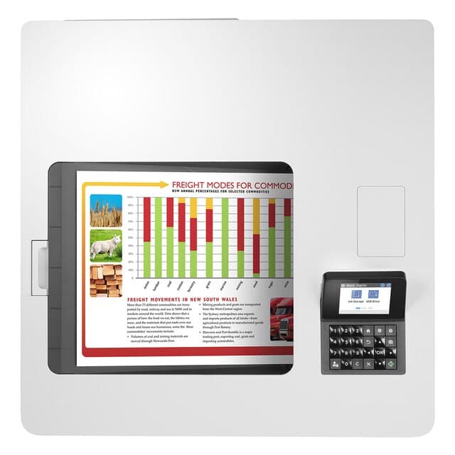 Detalle 1 de HP Color LaserJet Enterprise M554dn impresora láser Ethernet