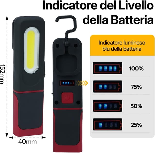 Thumbnail 4 de Tolesum Luce da Lavoro 1200 mAh 🔦