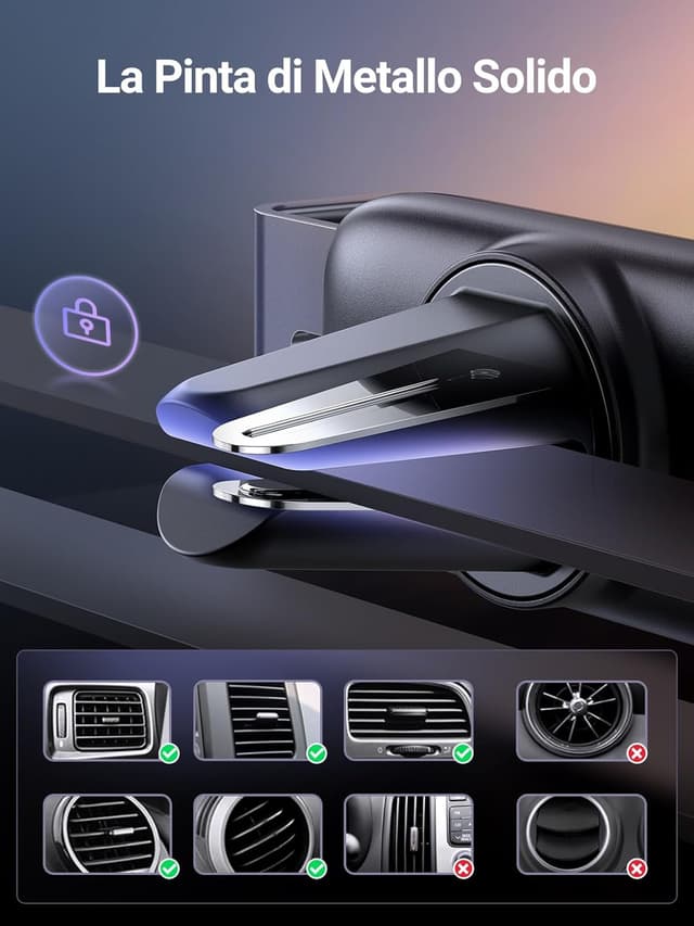 Thumbnail 4 de UGREEN Supporto Auto Clip per Cellulari 4,7–7,12"