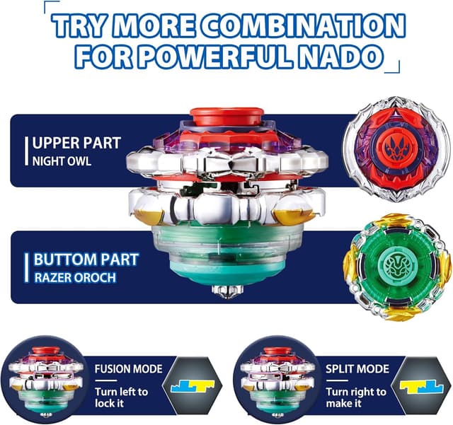 Detalle de Infinity Nado Toupie 2 en 1, duels