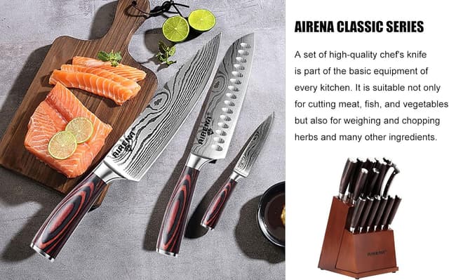 Thumbnail 6 de Juego de cuchillos de acero al carbono 🔪 - Estuche regalo