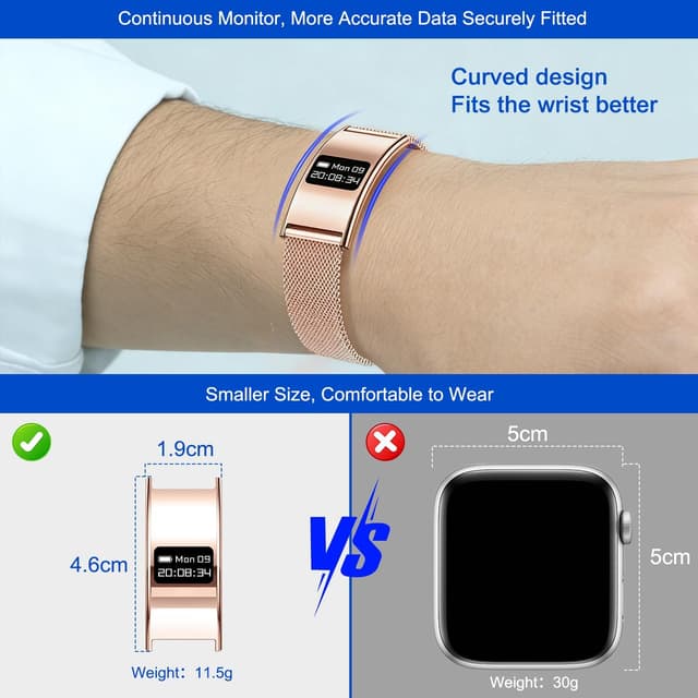 Detalle de Bracelet connecté Femme/Homme WeBeqer WeBeqer Fitness Tracker : cardio, SpO2, sommeil et modes sportifs