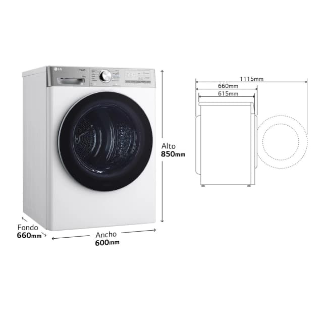 Detalle 2 de LG RH10V9AV2WR Secadora bomba de calor