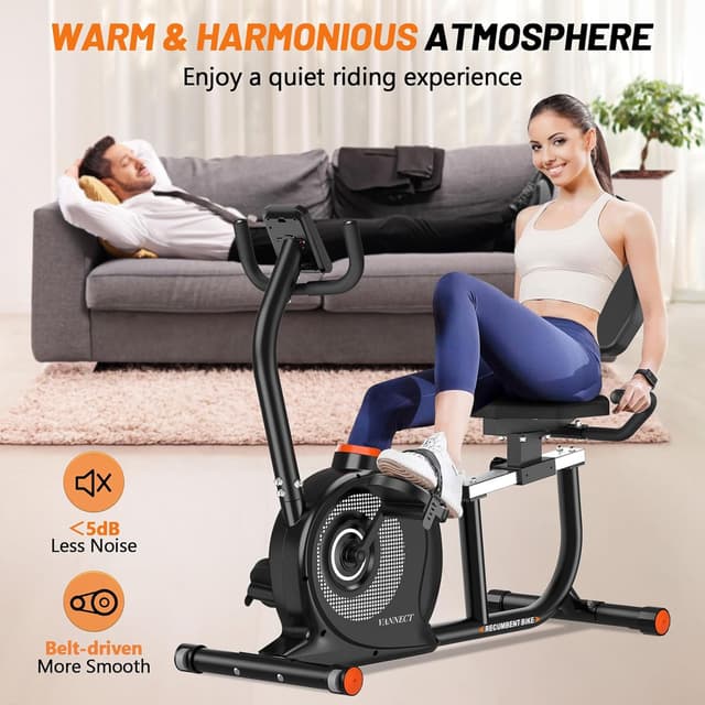 Detalle 2 de VANNECT Recumbent Exercise Bike for Home Use