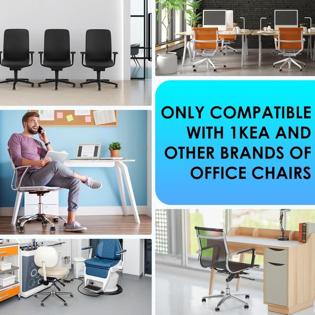 Detalle de WEWILL Bürostuhl-Rollen 10x22 mm Set