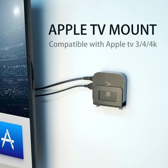 Detalle de Monzlteck Support mural réglable pour petits appareils multimédias (Apple TV, Roku, routeur, modem)