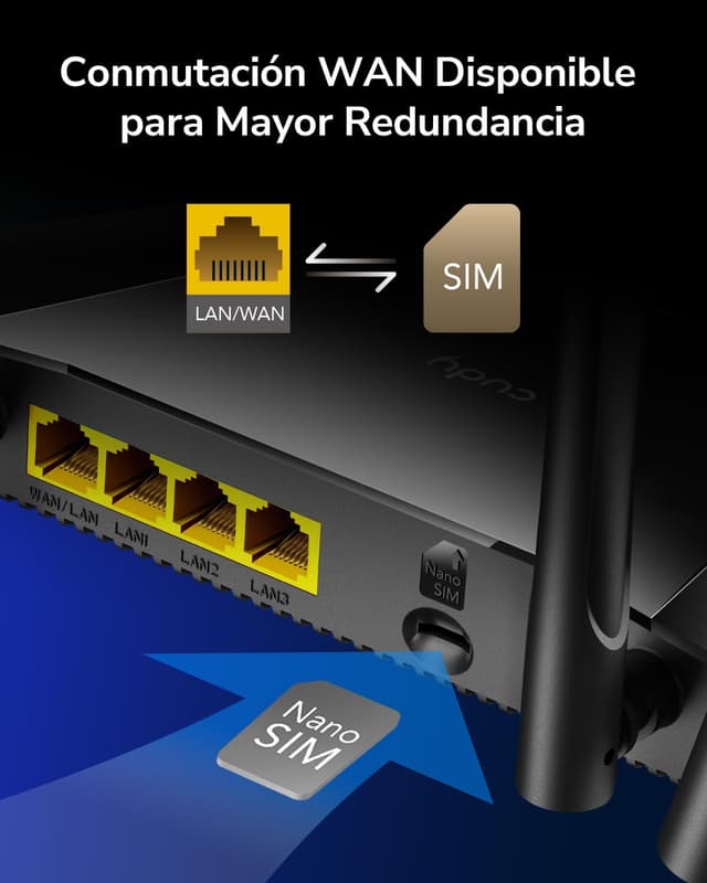 Thumbnail 2 de Cudy LT400 Router 4G LTE WiFi 300Mbps