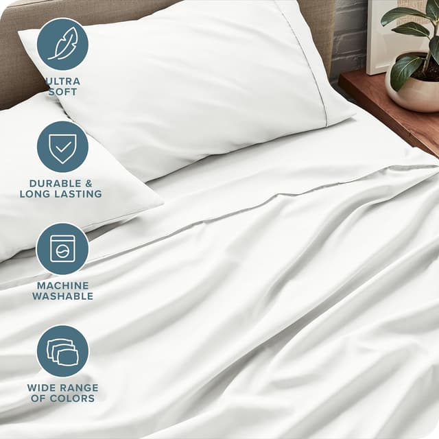 Detalle 2 de Bare Home Queen Sheet Set 1800 Ultra-Soft
