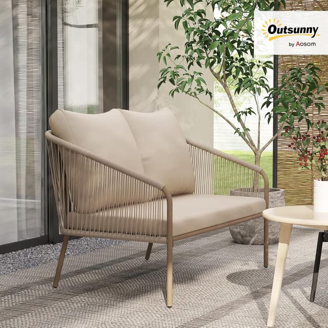 Detalle 2 de Outsunny Canapé d’extérieur 2 places 240 kg