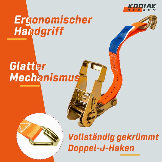 Detalle de KODIAK STRAPS Spanngurte 27 mm, 6 m