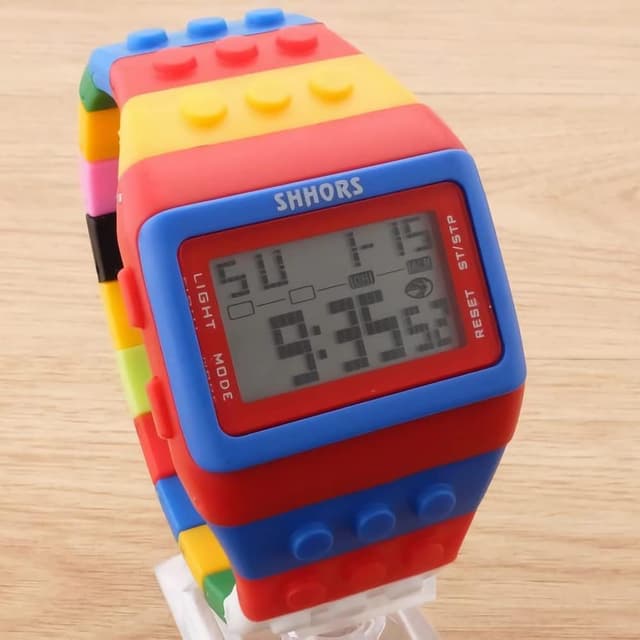 Detalle de FENKOO Orologio digitale arcobaleno Rosso 3 ATM