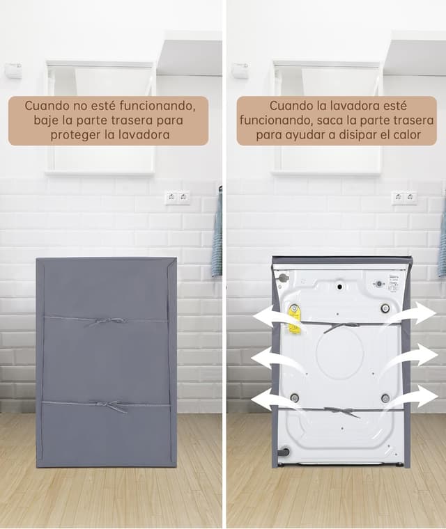 Thumbnail 2 de HAUSPROFI Funda lavadora exterior 60 x 64 x 85 cm