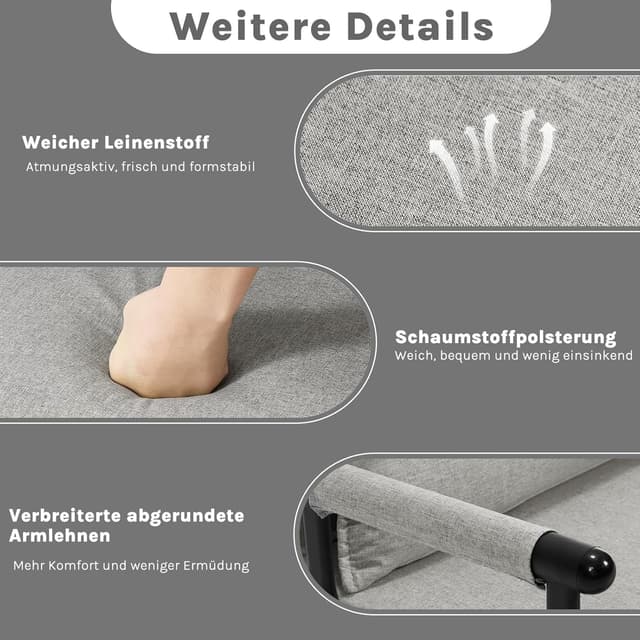 Thumbnail 5 de WOLTU Schlafsessel 3 in 1 65 x 75 x 78cm đ