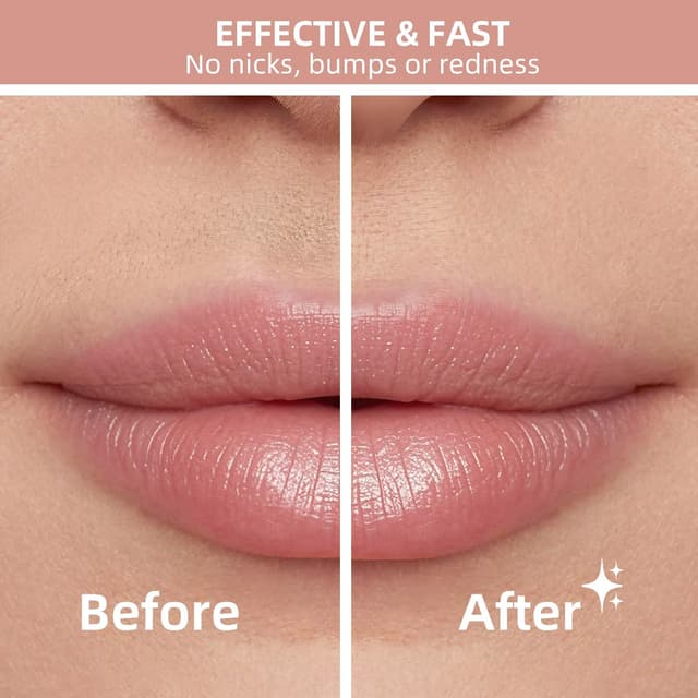 Detalle de Electric Rechargeable Facial Hair Remover for Women with LED Light and 2 Replacement Heads