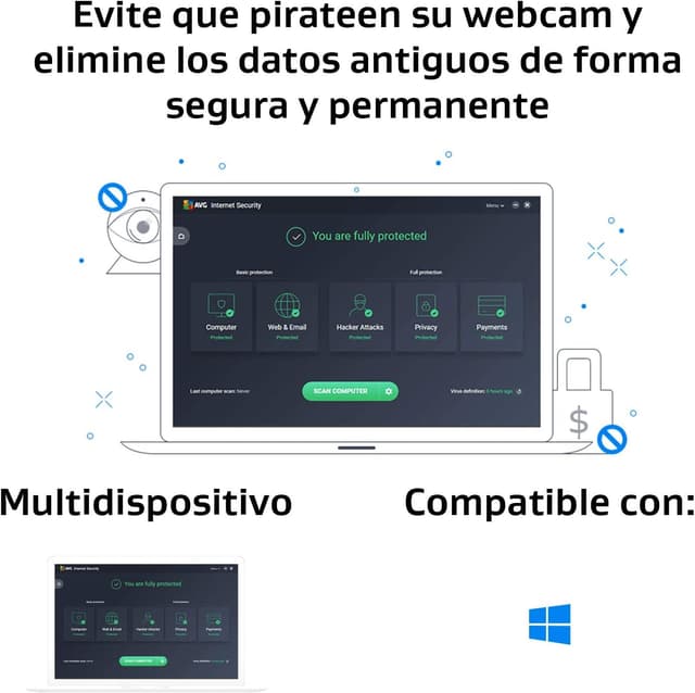 Thumbnail 4 de AVG Internet Security 2026 1 Año para 10 dispositivos