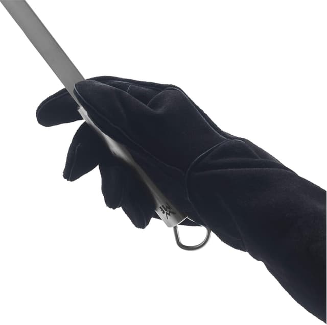Detalle de Guanti da barbecue WMF in pelle, extra lunghi 10/XL (1 paio) resistenti al calore