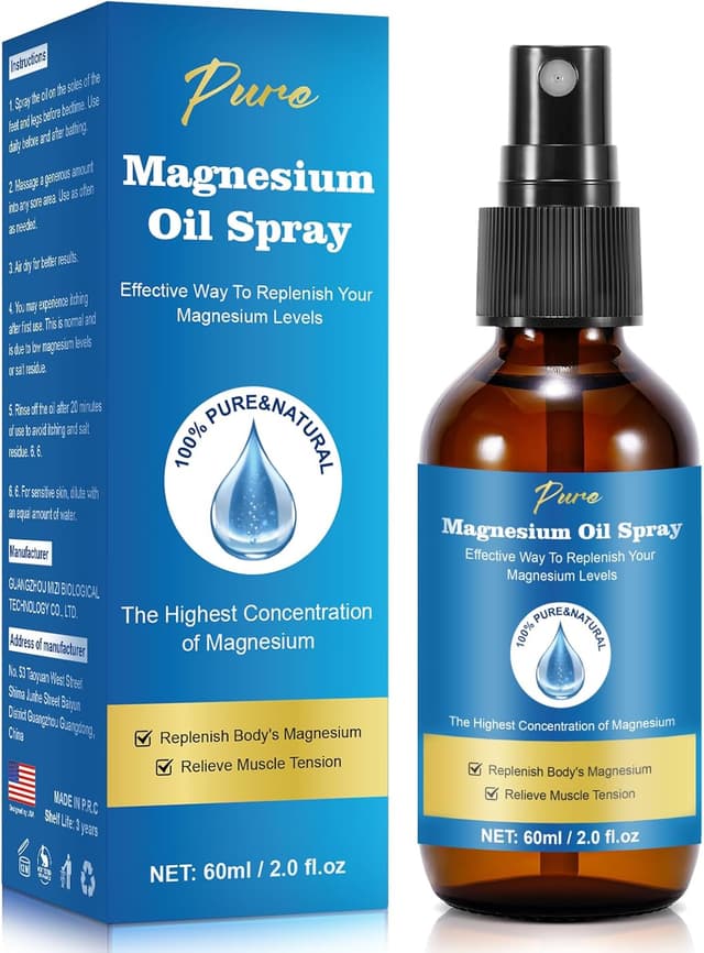 Detalle de Pure Magnesium Oil Spray 60ml Glass Bottle