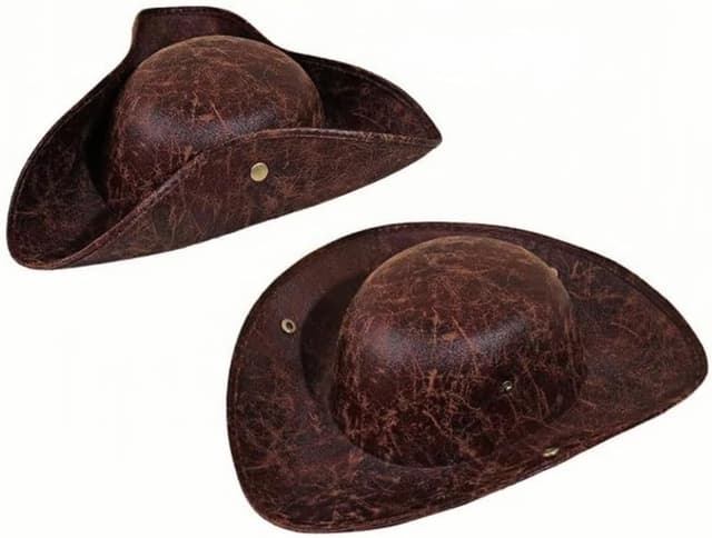 Detalle 2 de XGOPTS Pirate Hat Classic Brown Tricorn