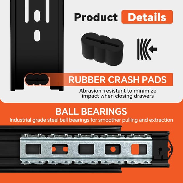 Detalle 2 de ToBeGreat glissière tiroir 400 mm