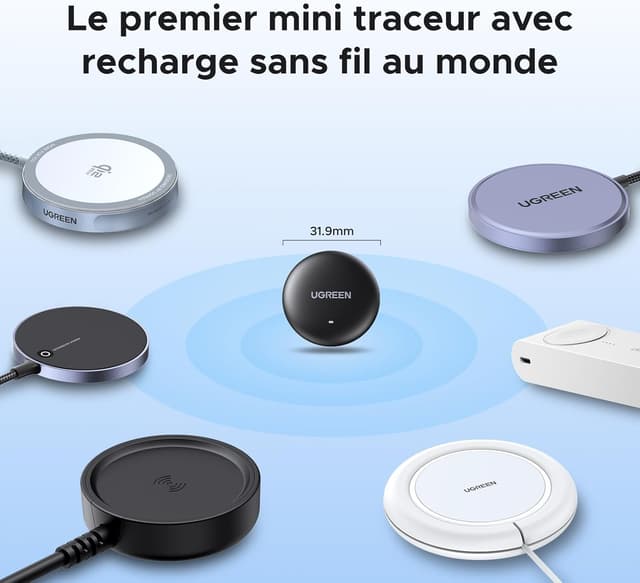 Detalle 1 de UGREEN FineTrack Mini 12 mois d’autonomie