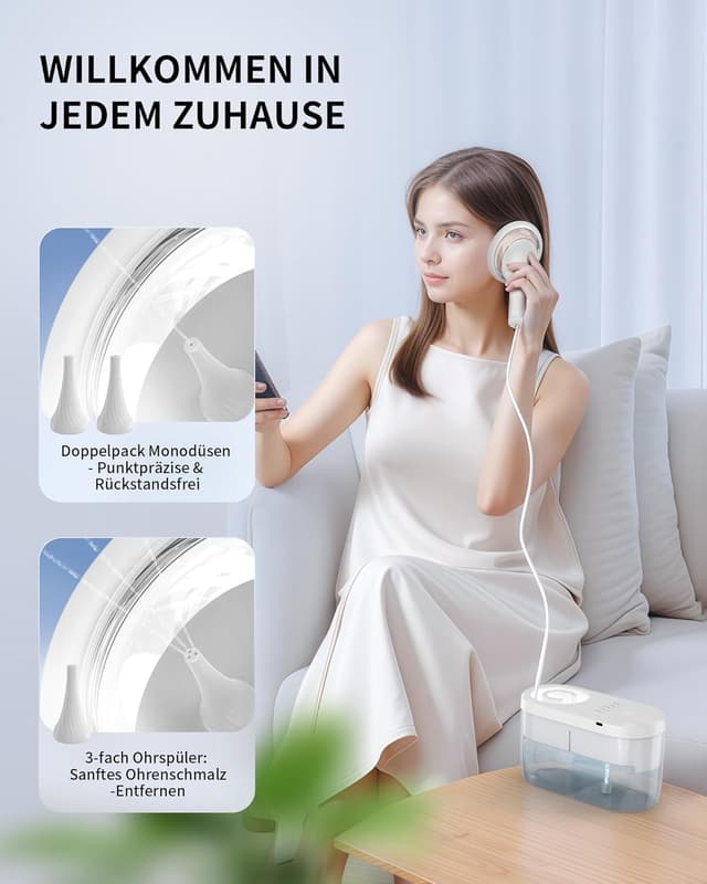 Thumbnail 2 de KAUGIC Elektrischer Ohrenschmalz-Entferner, wiederaufladbar
