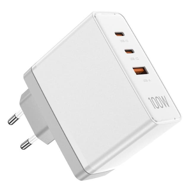 Detalle 1 de Vention FEGW0-EU Cargador GaN 100W 2xUSB-C ⚡