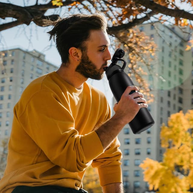 Thumbnail 6 de Fjbottle stainless steel water bottle (600ml/800ml/1L/1.5L) with magnetic lid, BPA-free vacuum flask