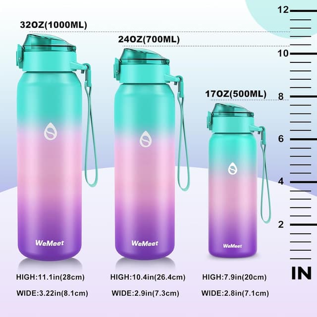 Thumbnail 4 de WEMEET Trinkflasche 500 ml Edelstahl