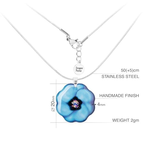 Detalle 2 de Dragon Porter Estilo 10 Flor Azul 50 cm