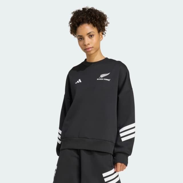 Detalle de Adidas Sudadera Black Ferns de 3 bandas