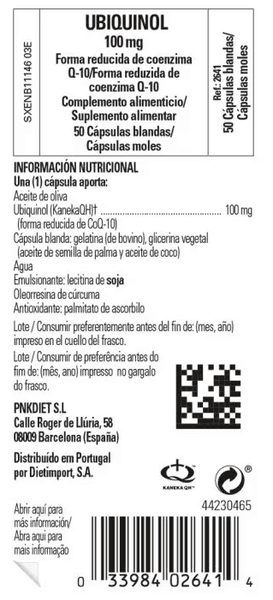 Thumbnail 1 de Solgar Ubiquinol 100 mg - 50 Cápsulas Blandas