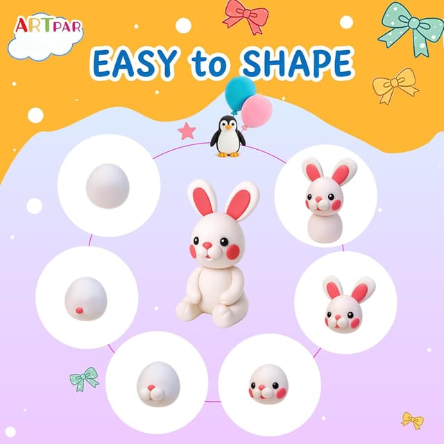 Thumbnail 5 de ARTPAR Air Dry Clay for Kids 90 Colors