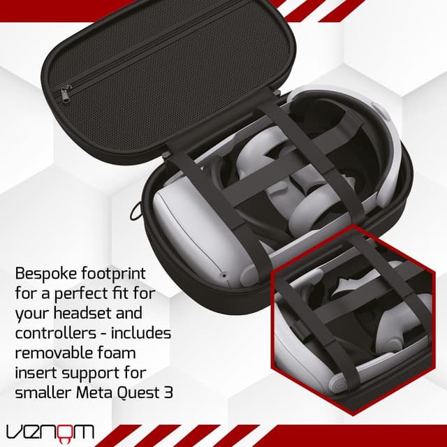 Detalle de Venom VR storage case for Meta Quest 2