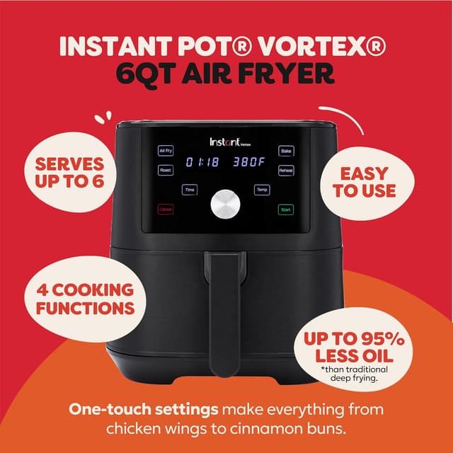 Detalle 2 de Instant Pot Vortex 6QT Air Fryer ⚡