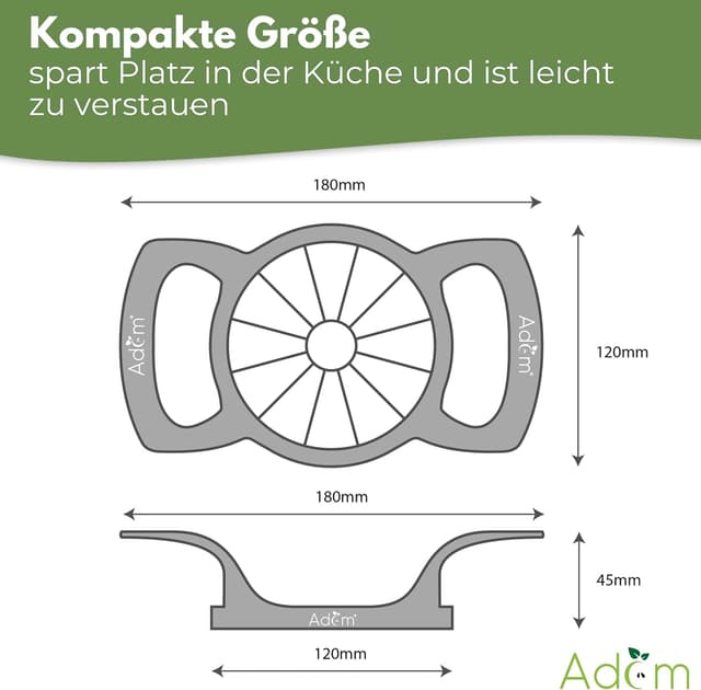 Thumbnail 6 de Adam Profi Edelstahl Apfelteiler