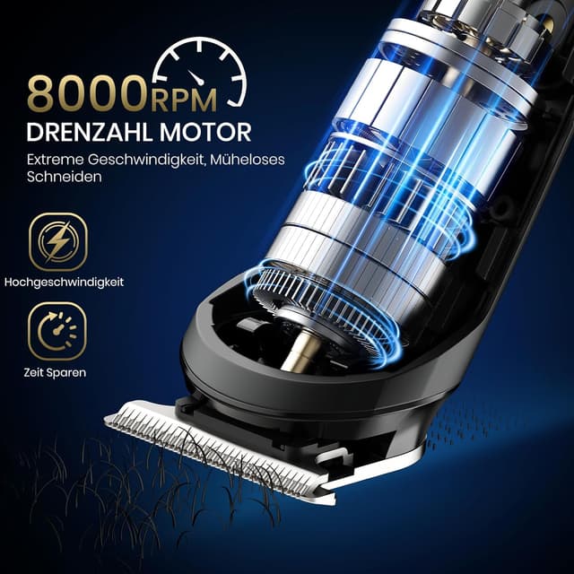 Detalle 2 de Ufree 3 in 1 Barttrimmer Herren Kit 120 min Laufzeit ⌚📦📱📏📏📏