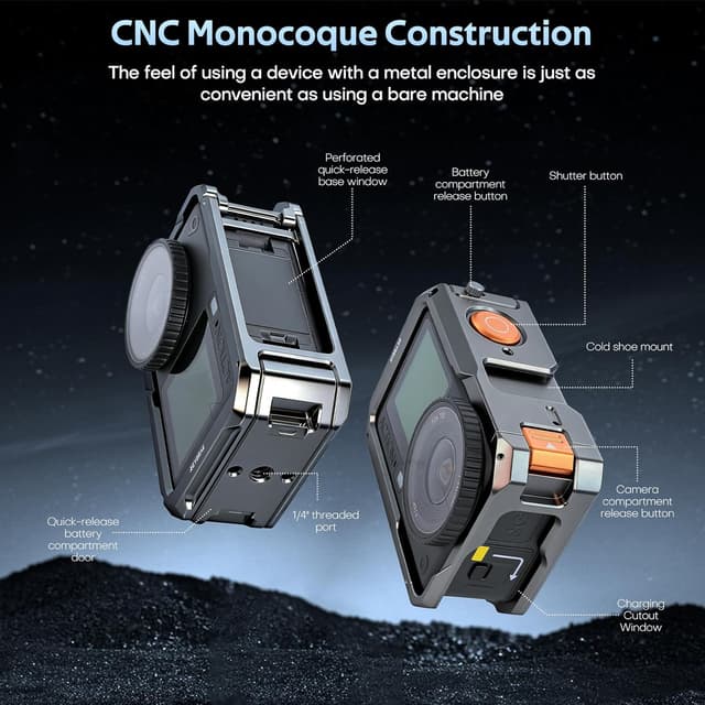 Thumbnail 4 de REYGEAK Cage métal pour DJI Action 6